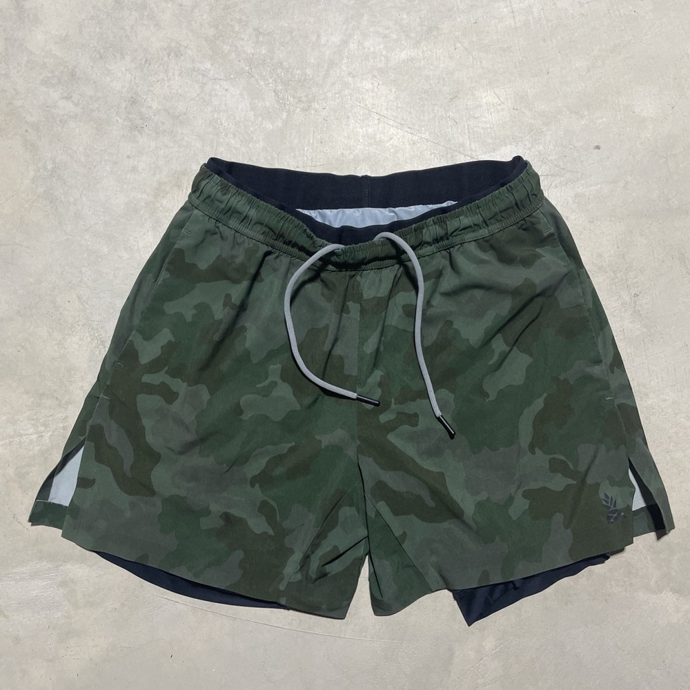 Chubbies Shorts Mens SZ S 5.5 Inch Green Camo Boxer Lined Ultimate Training
